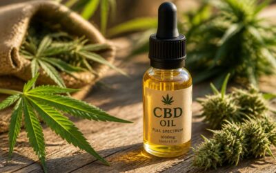 CBD oil made from organic hemp; benefits and uses explained.